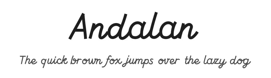 Andalan by Haganhuga Setiyawan β Script Handwritten Font