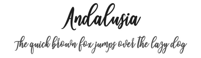 Andalusia by Mr Letters — Script Handwritten Font