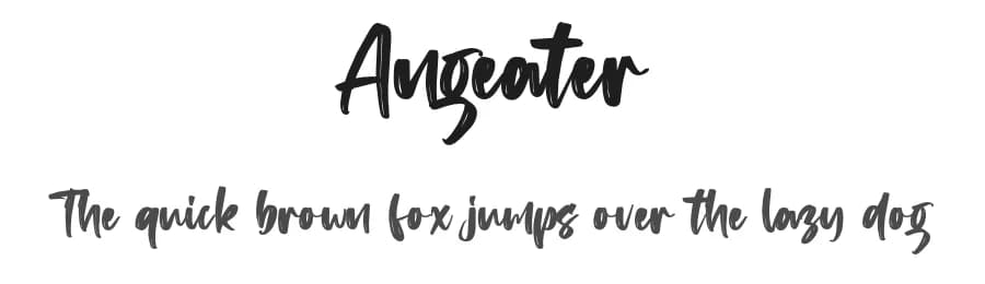 Angeater by Vz Type — Script Handwritten Font