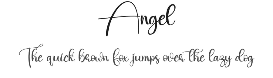 Angel by Scratchones — Script Handwritten Font