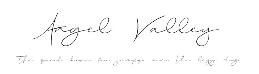 Angel Valley by Edric Studio — Script Handwritten Font