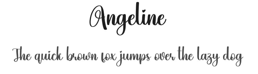 Angeline by Scratchones — Script Handwritten Font