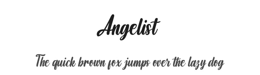 Angelist by Ikrar Bey Khubaib — Script Handwritten Font
