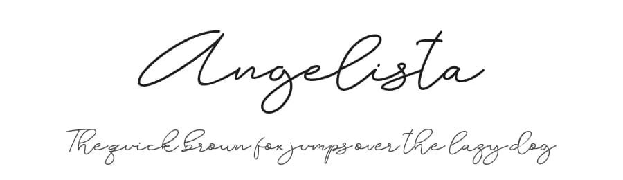 Angelista by Sarif Letter — Script Handwritten Font
