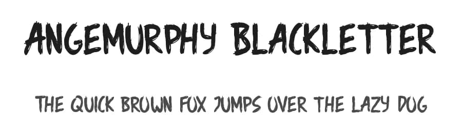 Angemurphy Blackletter by Edric Studio — Script Handwritten Font