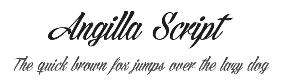 Angilla Script by Måns Grebäck — Script Handwritten Font