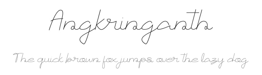 Angkringanth by Wildan Type — Script Handwritten Font