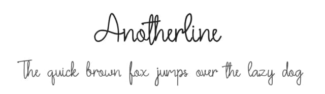 Anotherline by Kurniawan — Script Handwritten Font