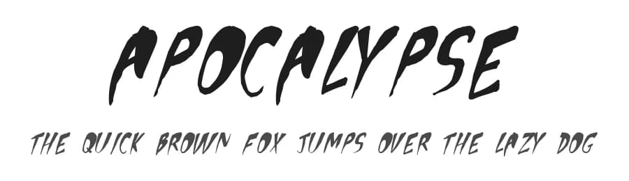 Apocalypse by Toxic Type — Script Handwritten Font