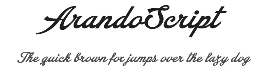 Arando Script by Måns Grebäck — Script Handwritten Font