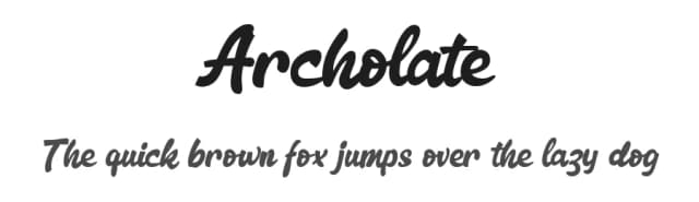 Archolate by Salamahtype.com — Script Handwritten Font