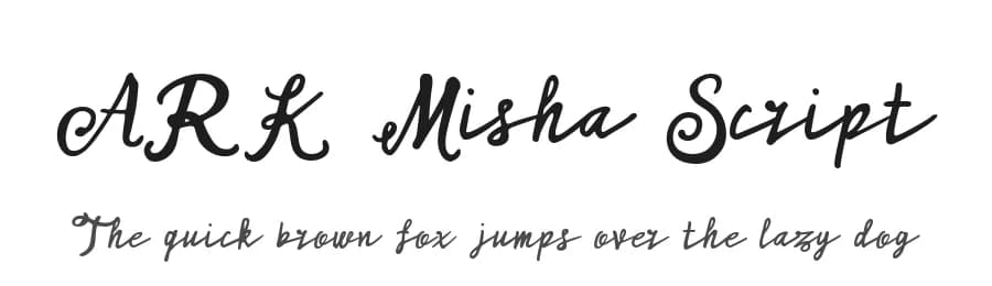ARK Misha Script by Edy Bagus β Script Handwritten Font