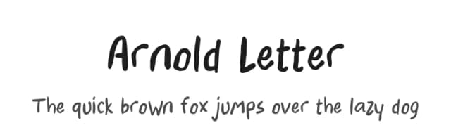 Arnold Letter by Tera Asset Garage — Script Handwritten Font