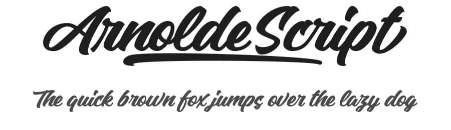 Arnolde Script by Måns Grebäck — Script Handwritten Font