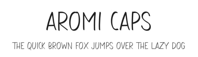 Aromi Caps by Beningtype by. Letteratom — Script Handwritten Font