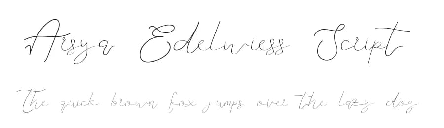 Arsya Edelwiess Script by Edric Studio — Script Handwritten Font