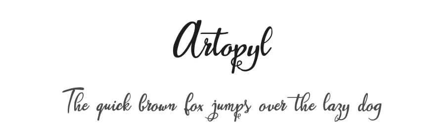 Artopyl by Digital Typeface Studio — Script Handwritten Font
