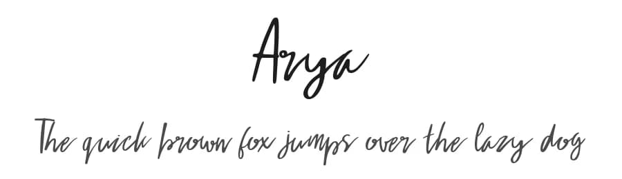 Arya by Typotopia Studio — Script Handwritten Font