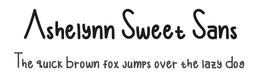 Ashelynn Sweet Sans by Edric Studio — Script Handwritten Font
