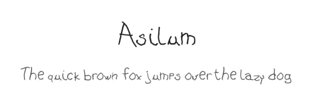 Asilum by Raptus (creativi) — Script Handwritten Font