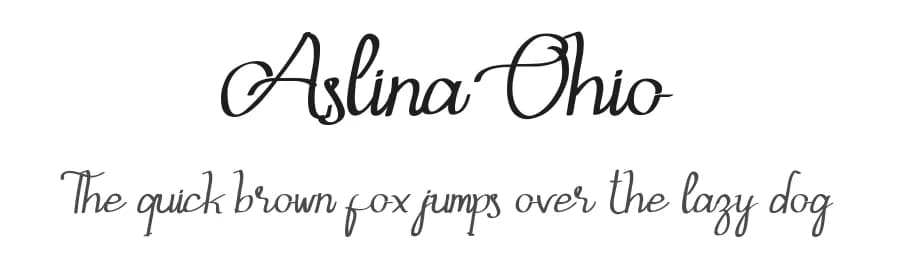 Aslina Ohio by Edric Studio — Script Handwritten Font