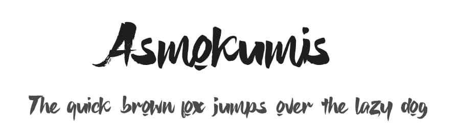 Asmokumis by Saiful Bahri — Script Handwritten Font