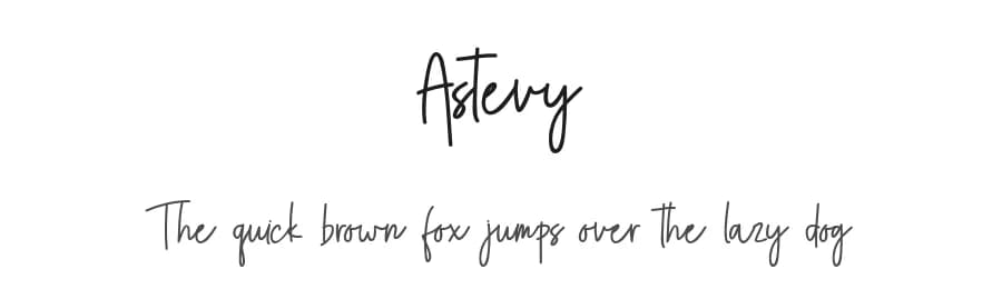 Astevy by Bale — Script Handwritten Font