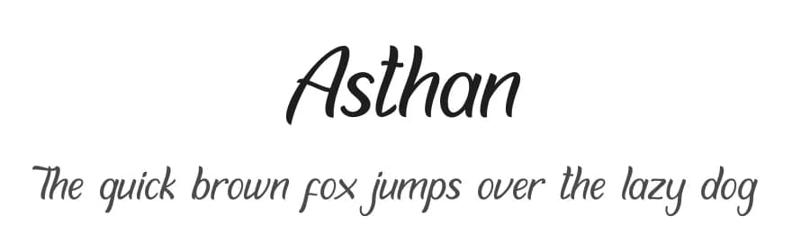 Asthan by skillyasstudio.com — Script Handwritten Font