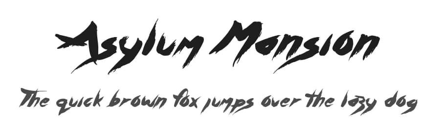 Asylum Mansion by JSH creates — Script Handwritten Font