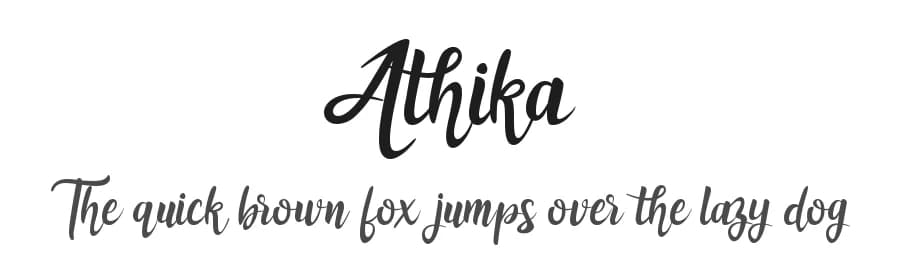 Athika by Riyadh Rahman — Script Handwritten Font