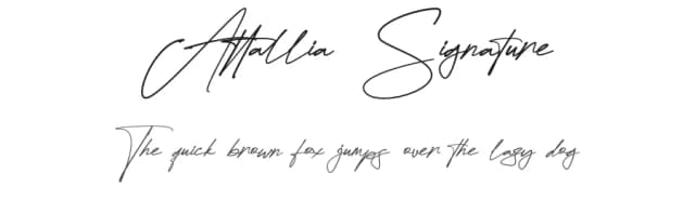 Attallia Signature by FinTypeStudio — Script Handwritten Font