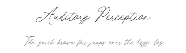 Auditory Perception by Niskala Huruf — Script Handwritten Font