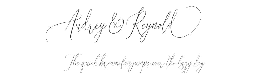 Audrey and Reynold by Dharmas Foundry — Script Handwritten Font
