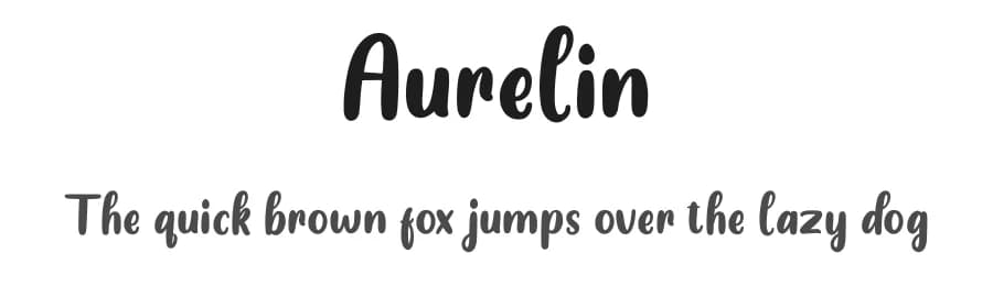 Aurelin by Makashi — Script Handwritten Font