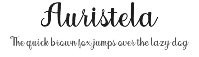 Auristela by Pista Mova — Script Handwritten Font