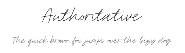 Authoritative by Viswell Studio — Script Handwritten Font