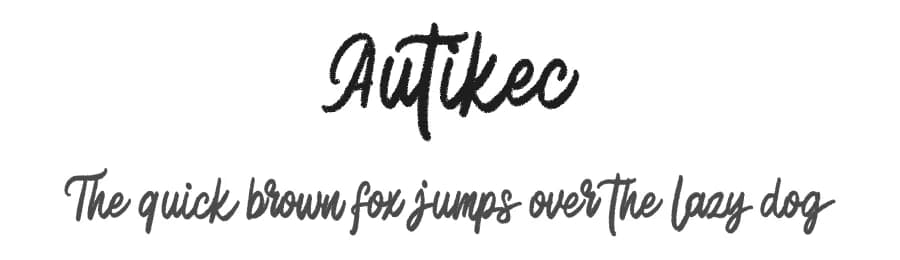 Autikec by Riki — Script Handwritten Font