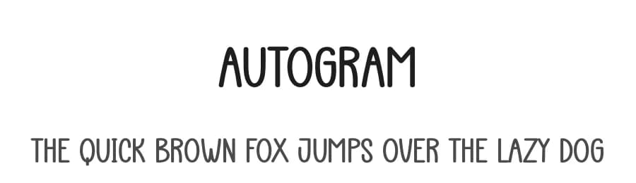 Autogram by Andi Moz — Script Handwritten Font