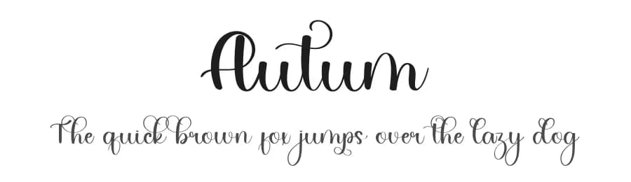 Autum by PiPi Creative STUDIO — Script Handwritten Font