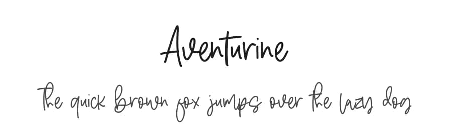 Aventurine by Letterative Studio — Script Handwritten Font