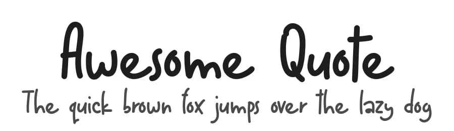 Awesome Quote by Beningtype by. Letteratom — Script Handwritten Font