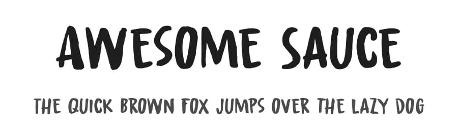 Awesome Sauce by Hanoded — Script Handwritten Font