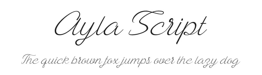 Ayla Script by Ianmikraz — Script Handwritten Font