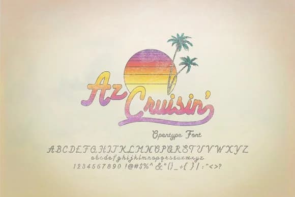 AZ Cruisin Font by Artistofdesign — Script Handwritten Font