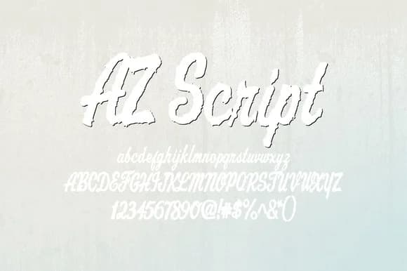 AZ Script Font by Artistofdesign — Script Handwritten Font