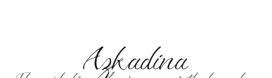 Azkadina by Doehantz Studio — Script Handwritten Font