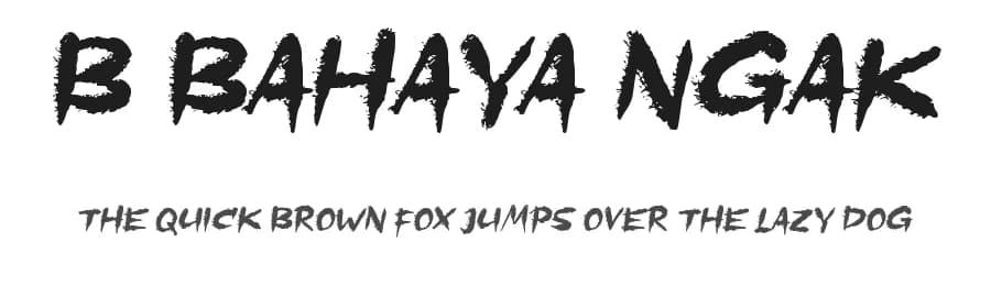 b Bahaya Ngak by wepfont.com — Script Handwritten Font