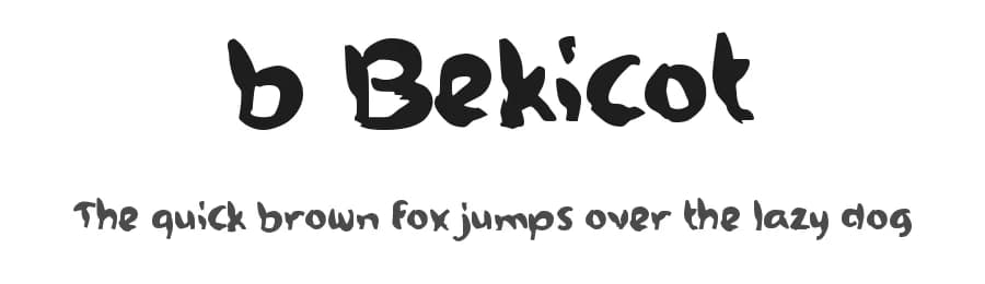 b Bekicot by wepfont.com — Script Handwritten Font
