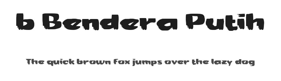 b Bendera Putih by wepfont.com — Script Handwritten Font