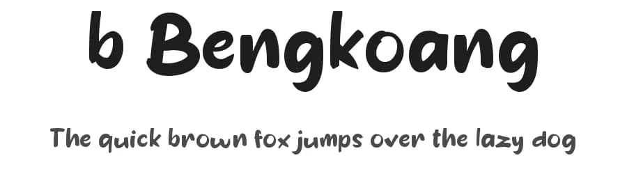 b Bengkoang by wepfont.com — Script Handwritten Font